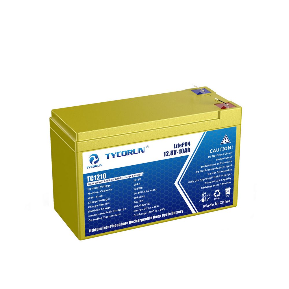Tycorun 12 Volt 10Ah Lithium Deep Cycle Battery