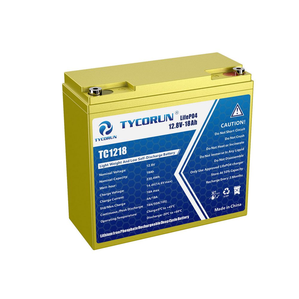 Tycorun 12 Volt 18Ah Lithium Deep Cycle Battery