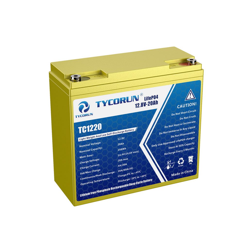Tycorun 12 Volt 20Ah Lithium Deep Cycle Battery