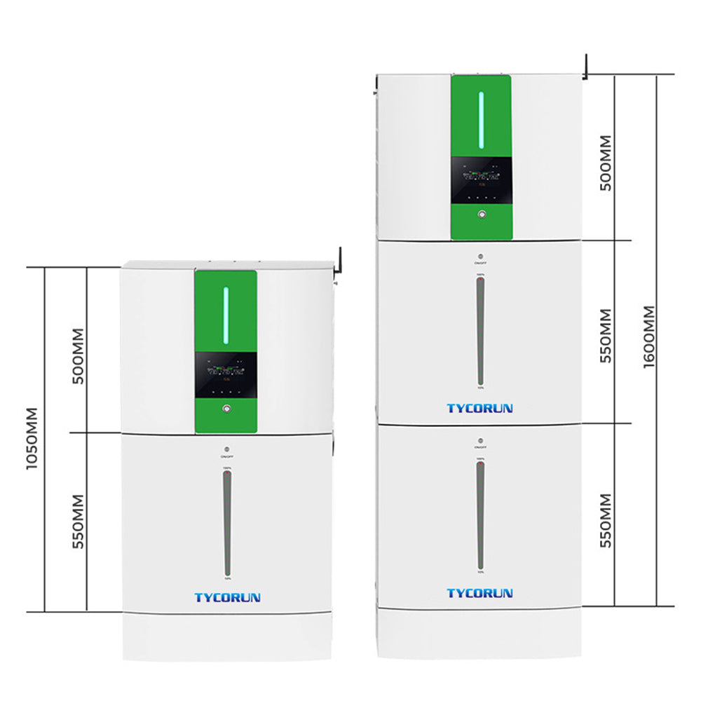 Tycorun High Efficiency All In One 6Kw Solar Inverter Home Energy Storage System 48V 20Kwh Lithium Ion Battery